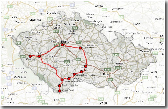 carte du circuit
