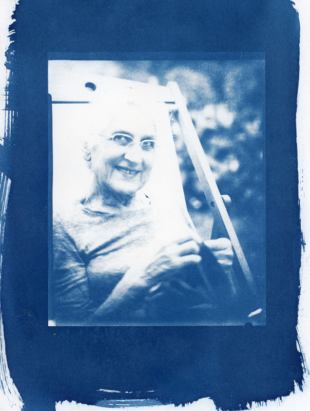  - Portrait 01 cyanotype